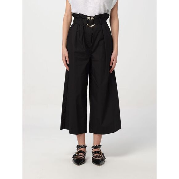 PINKO Black Polyester Casual Pants